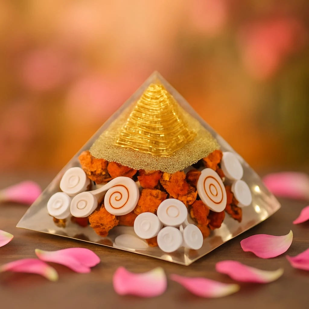 MahaLakshmi Orgonite Pyramid